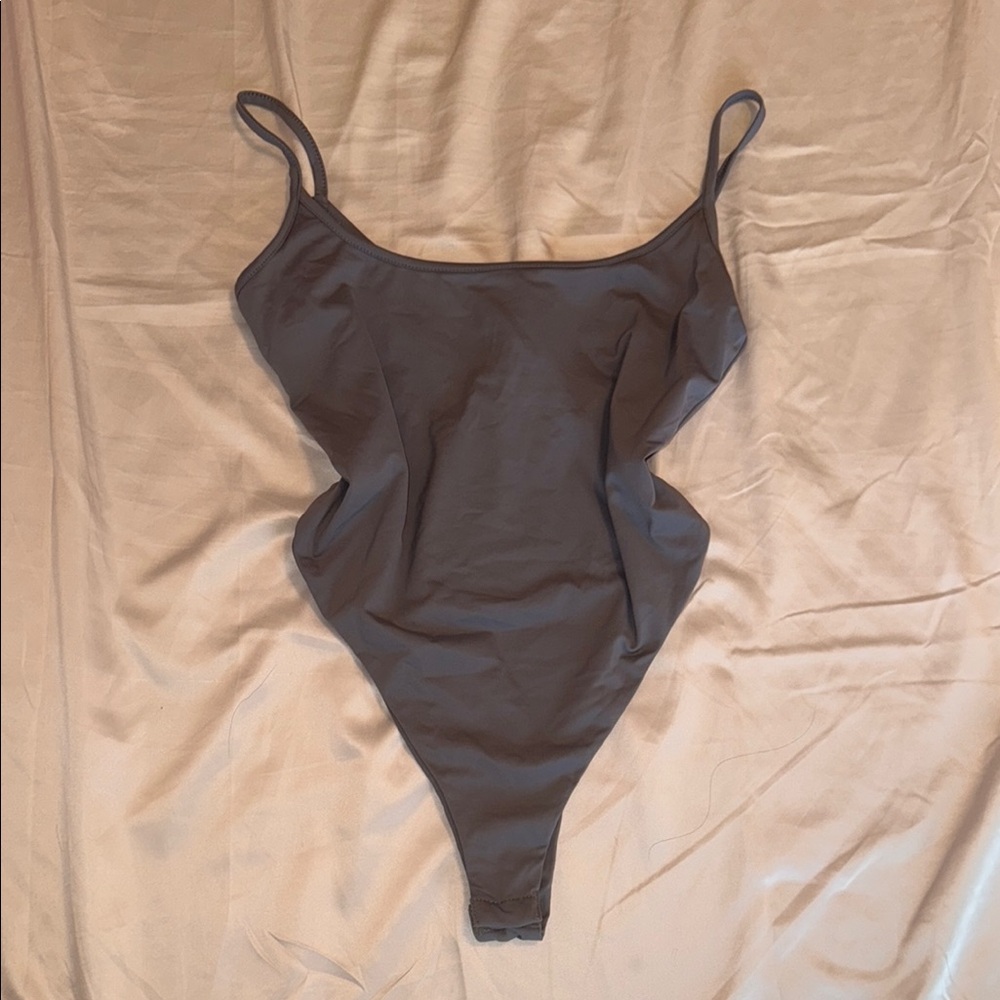 Meshki Basics Gray Bodysuit